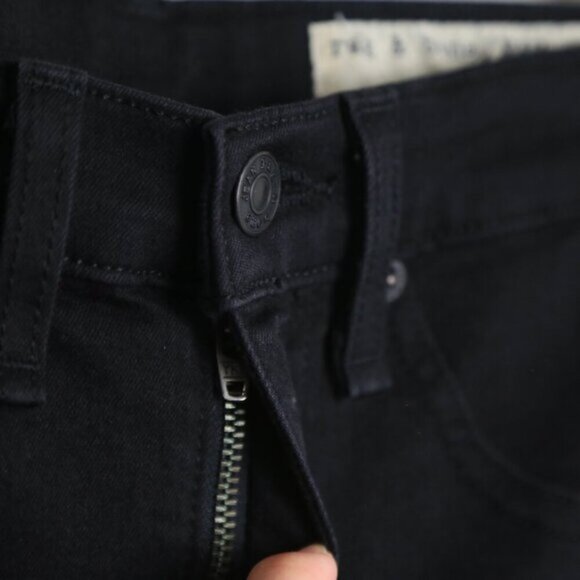 Rag & Bone Flexi Nina Skinny Smooth & Sculpt Denim Black Jeans Size 24 - Picture 4 of 11
